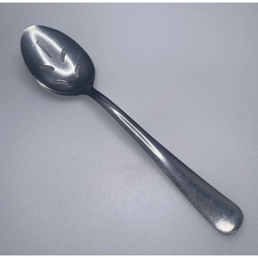 Vintage MCM Capco Stainless Slotted Serving Spoon‎ 8